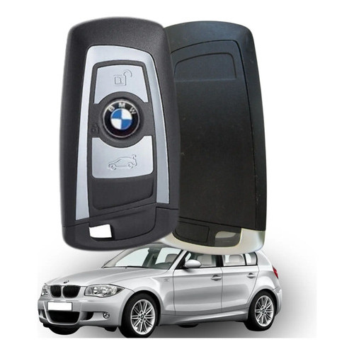 Chave Presença Bmw 120i 320i 328i 2012 2013 Completa com frequência 315 MHz na cor prata