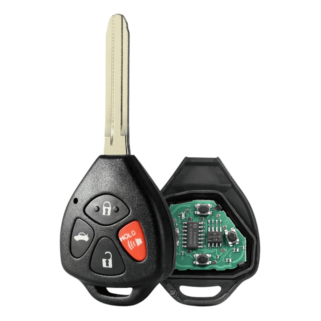 Chave Telecomando Hilux SW4 Completa 315MHz com 4 Botões, Circuito Interno e Emblema Yale