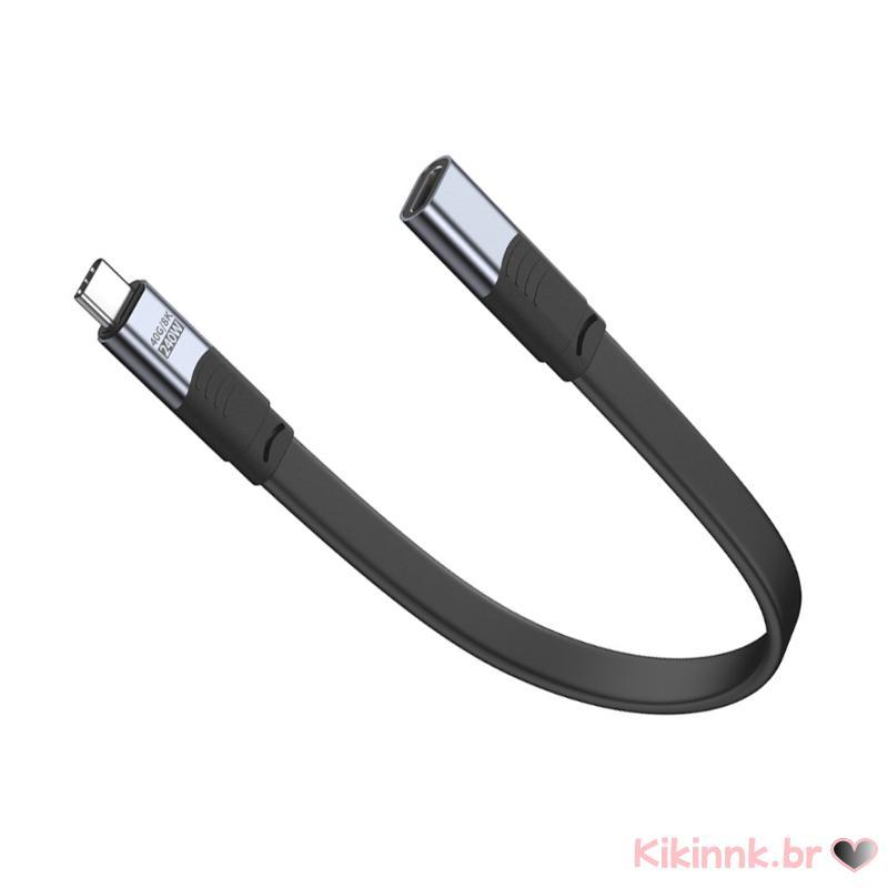 USB 4 Type C Para Fêmea Suporte 40 Gbps E Alimentação PD240W