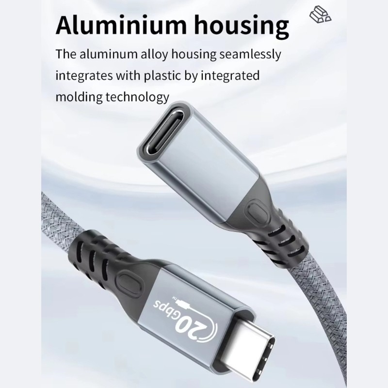 KOK Alta Velocidade USB3 2 Tipo C Cabo De Dados Suporte 20Gbps Transferência PD240W Carregamento