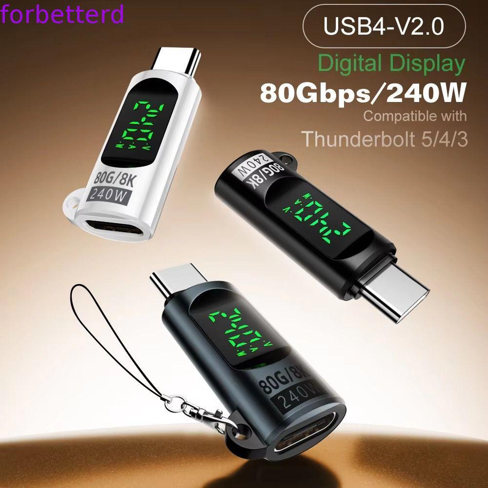 Adaptador OTG Tipo C , USB Fêmea PD240W Duplo Macho Conversor -
