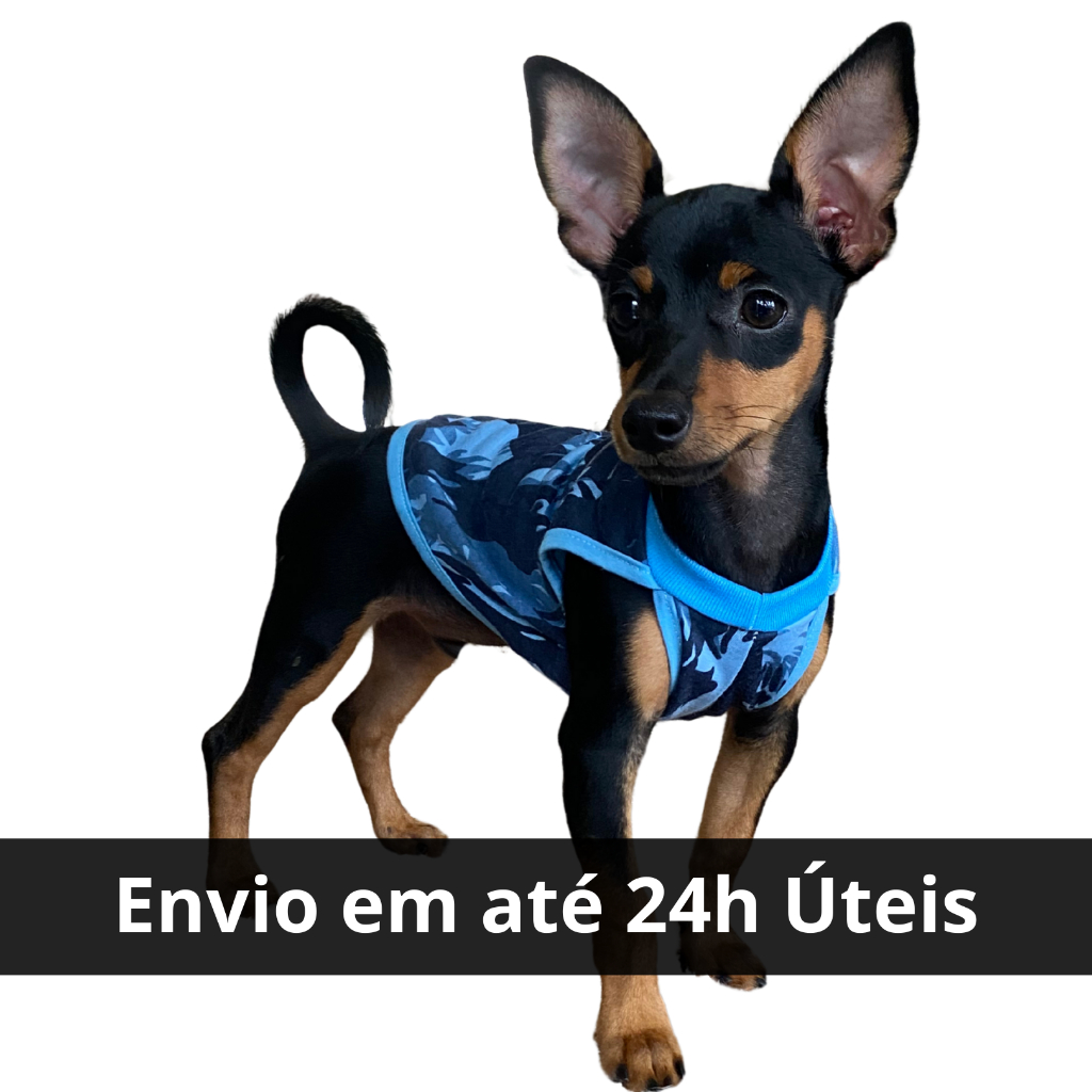 Roupinha Pet Verão Camuflada De Malha Fresquinha Elegante  Pra Cachorro - Roupa De Macho e Fêmea - Porte Pequeno e Médio