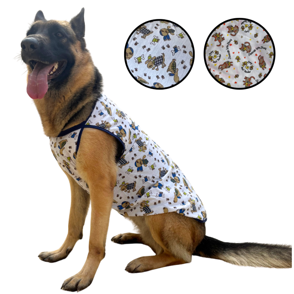 Roupinha Pet Verão Grande Porte - Roupa Fresquinha Pra Cachorro - De Macho e Fêmea - Porte Pequeno a Grande
