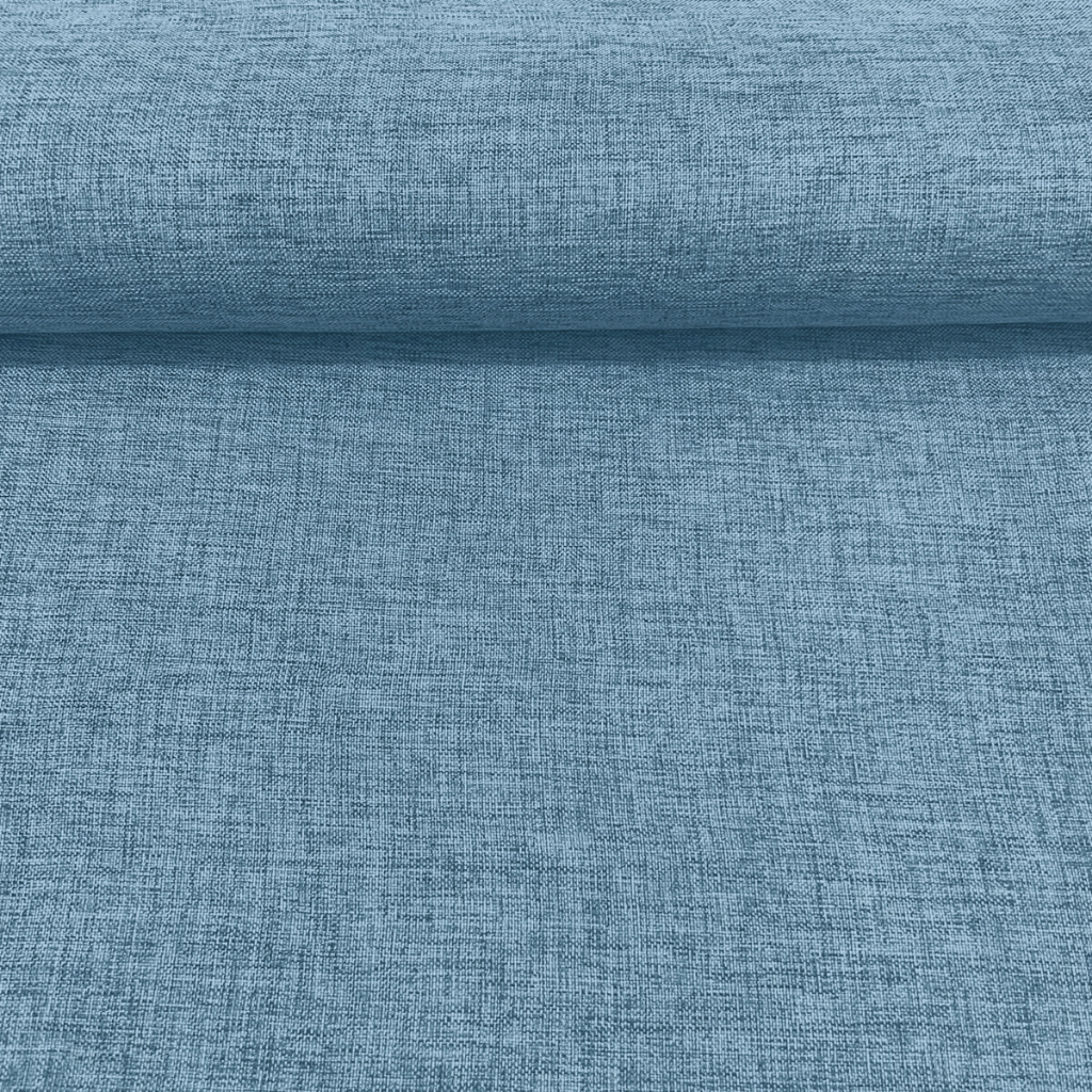 1m Tecido Linho Sofá Linen Look Azul Claro 1,40m de largura