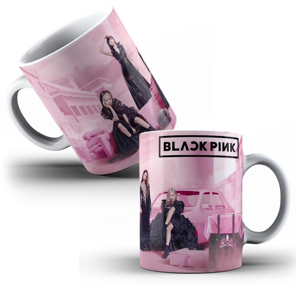 Caneca Porcelana Grupo K-pop Black Pink