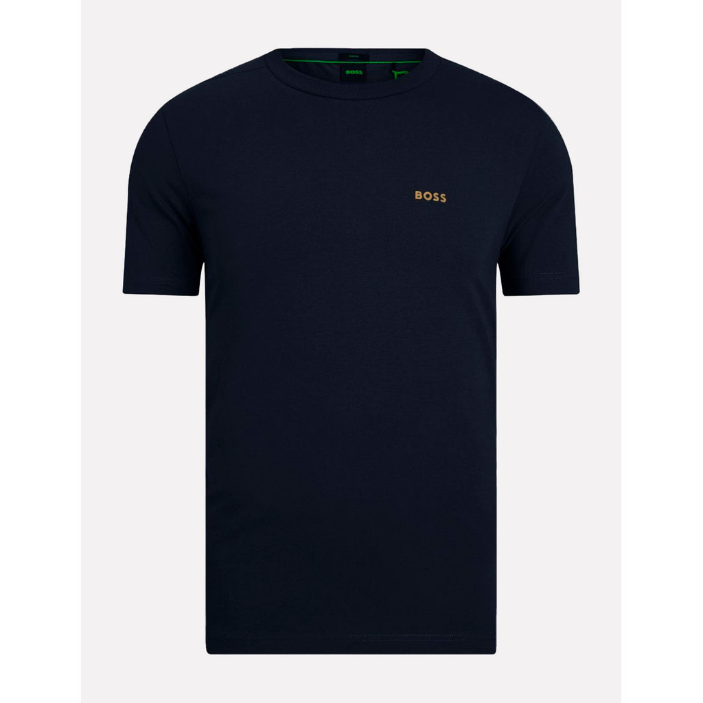 Camiseta Hugo Boss Masculina Regular Fit Stretch Tee 401 Azul Marinho