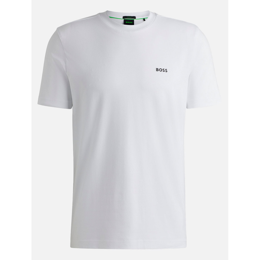 Camiseta Hugo Boss Masculina Regular Fit Stretch Tee 100 Branca