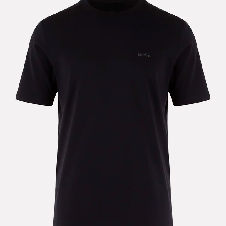 Camiseta Hugo Boss Masculina Regular Stretch Tee 404 Azul Escuro
