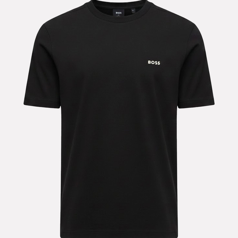Camiseta Hugo Boss Masculina Regular Fit Stretch Tee 009 Preta