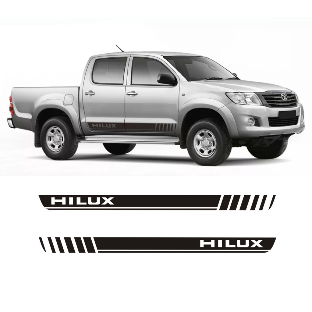 Faixa Lateral Para Toyota Hilux Cabine Dupla Th5 Adesivo Colante Fita Adesiva Tuning PIck-up Picape