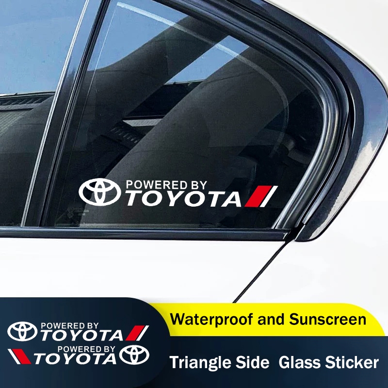 Adequado Para Toyota Camry Corolla Vios Hilux Innova Avanza Yaris 1 Par De Logotipo Exclusivo PET Carro Triangular Janel