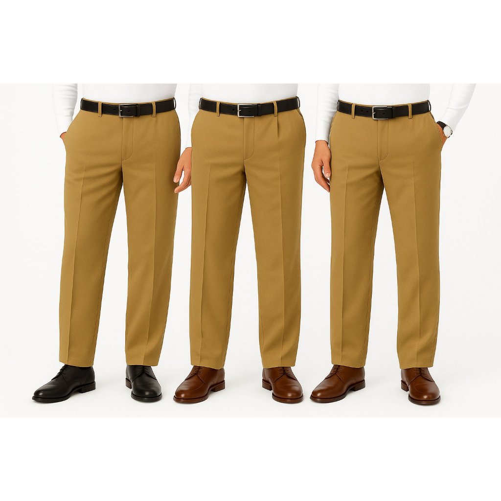Kit 3 Calça Para Uniforme, Calça Para Senhor, Idoso, Calça Para Garçom, Calça Para Advogado, Formal.
