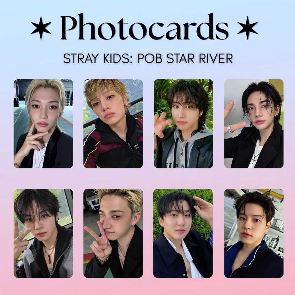 Photocards Stray Kids Star River Fanmade Kit 8 cards kpop SKZ
