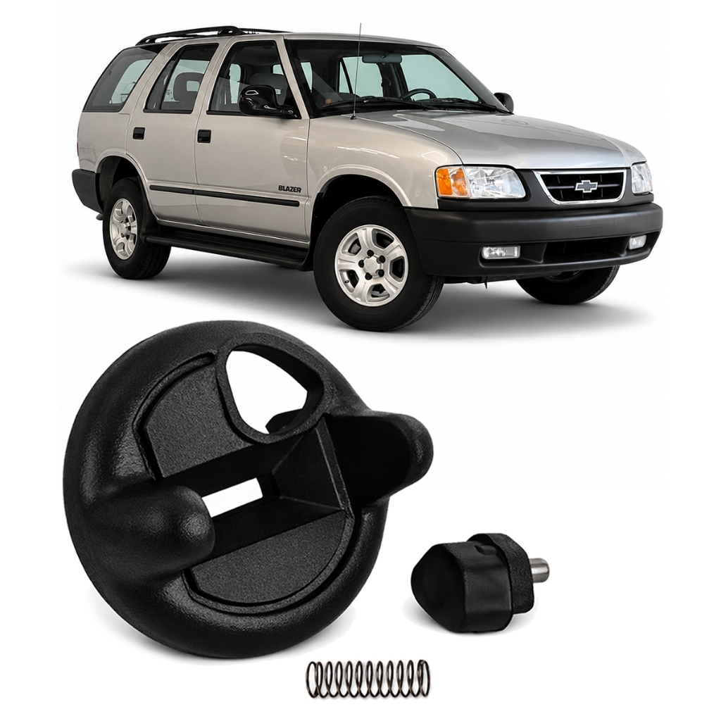 Borboleta Cilindro Ignição S10 Blazer 96 a 2011 Chave Com Transponder