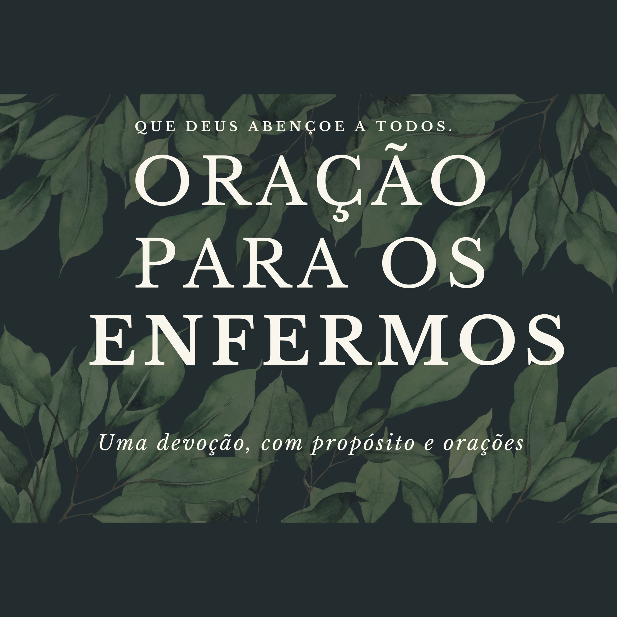 ORAÇÃO PARA OS ENFERMOS