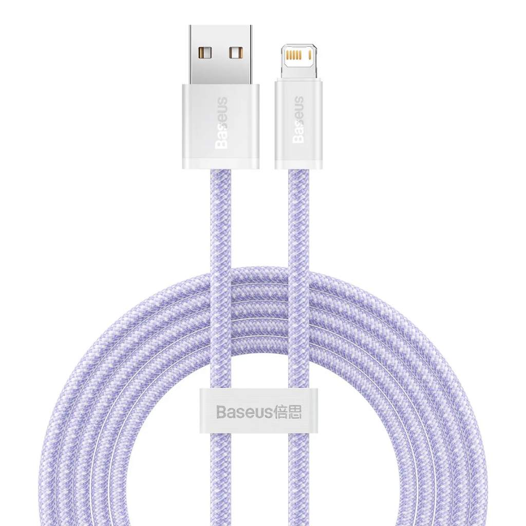 Cabo Usb P/ Lightning Baseus Dynamic Fast Charging 2m 2.4a - Lilás