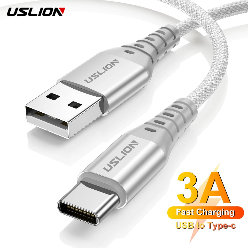 Cabo USB-A x USB-C Fast Charging 3A Colors 1m Uslion