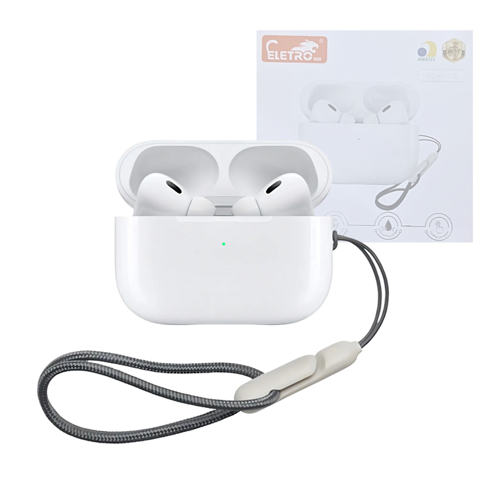 Fone de Ouvido Bluetooth com Alça e Case de Carregamento Eletromex EL-BA5