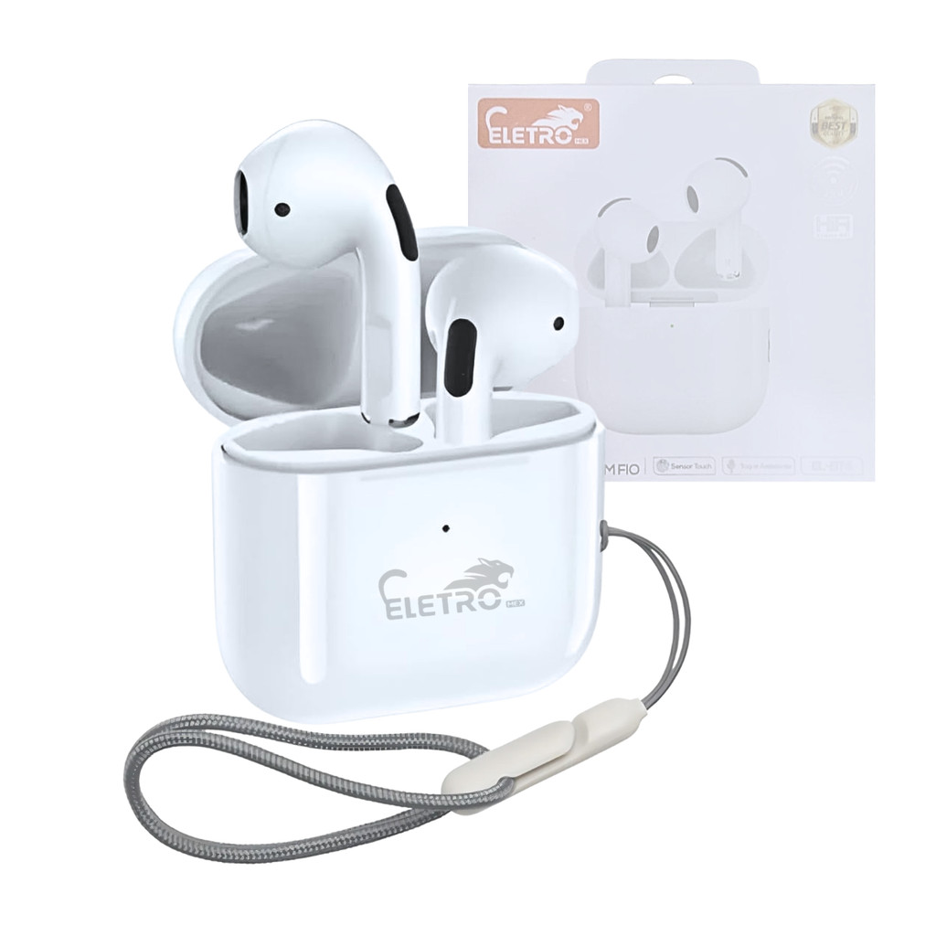 Fone de Ouvido Intra Auricular Bluetooth com Case de Carregamento Eletromex EL-BT4