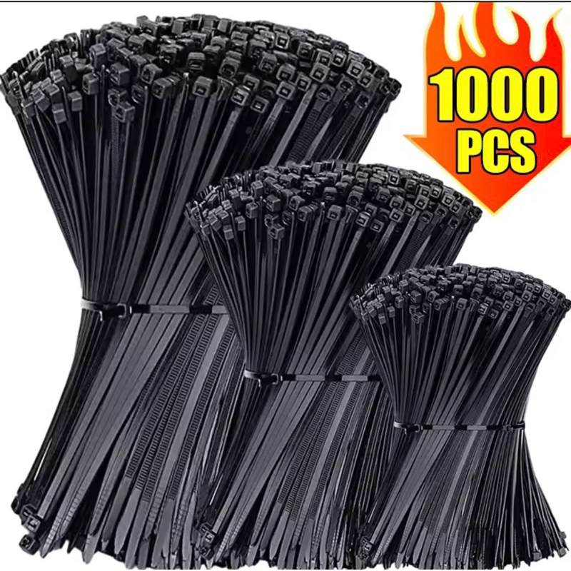 Auto-bloqueio Nylon Abraçadeiras, Cord Ties Correias, Cabos ajustáveis Fixação Loop, Home Office Wire Zip Gravatas