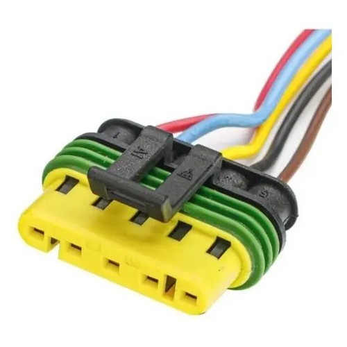 Conector Chicote Plug Lanterna Traseira Fiat Mobi 05 Fios