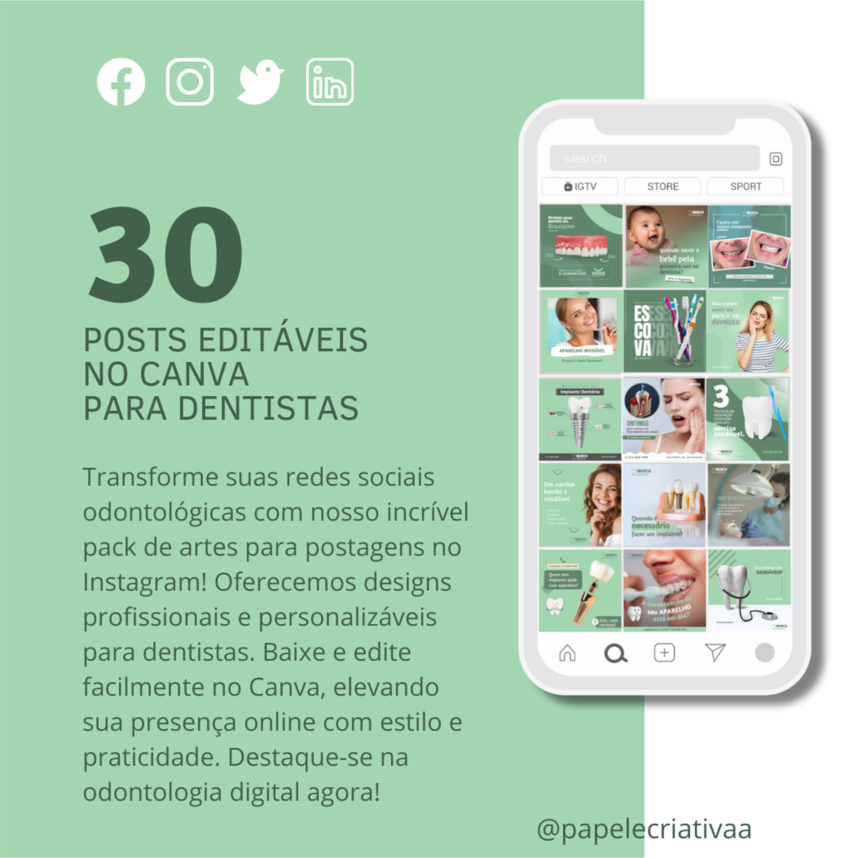 Pack de artes para Dentista + bônus