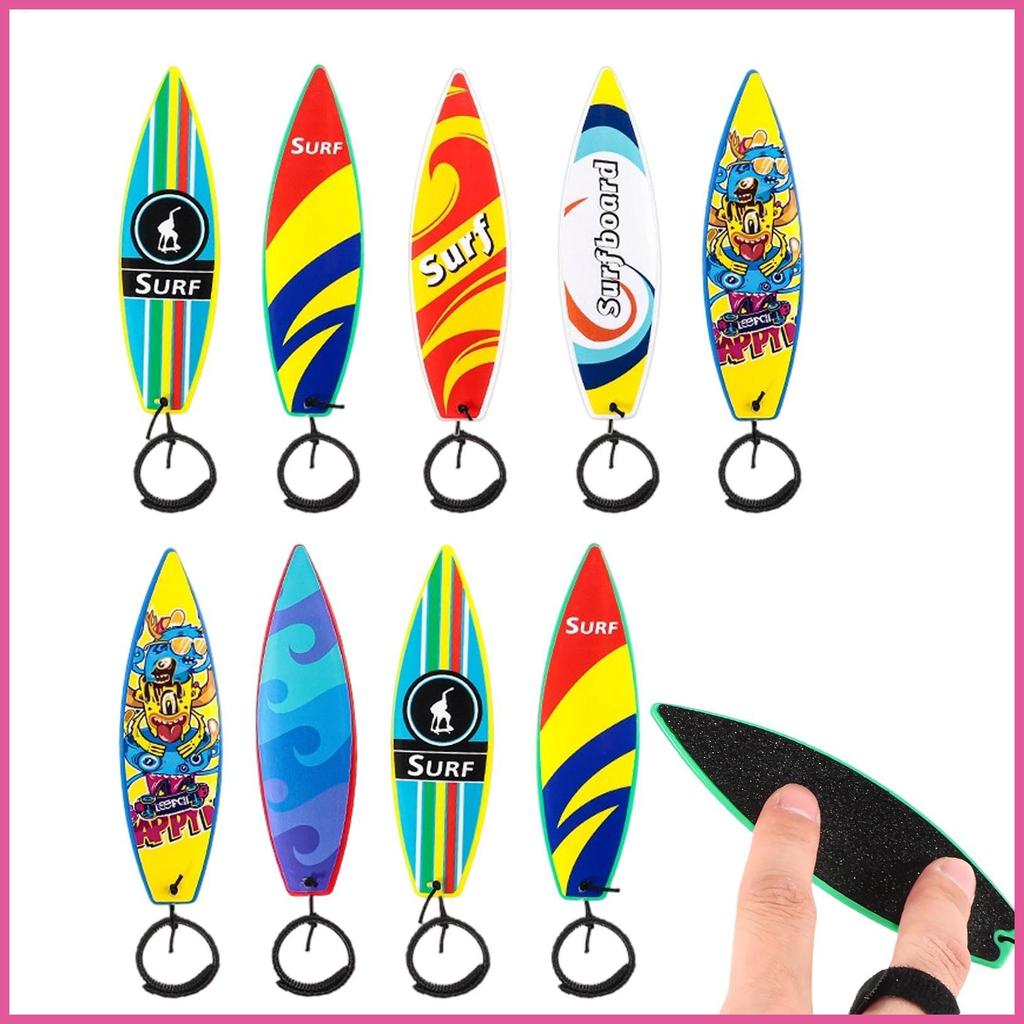 Prancha De Surf Para Dedos , 10 Peças , Brinquedos E Vento Passeios De Carro , Mini De Dedo , Brinquedo De Mesa Escritór