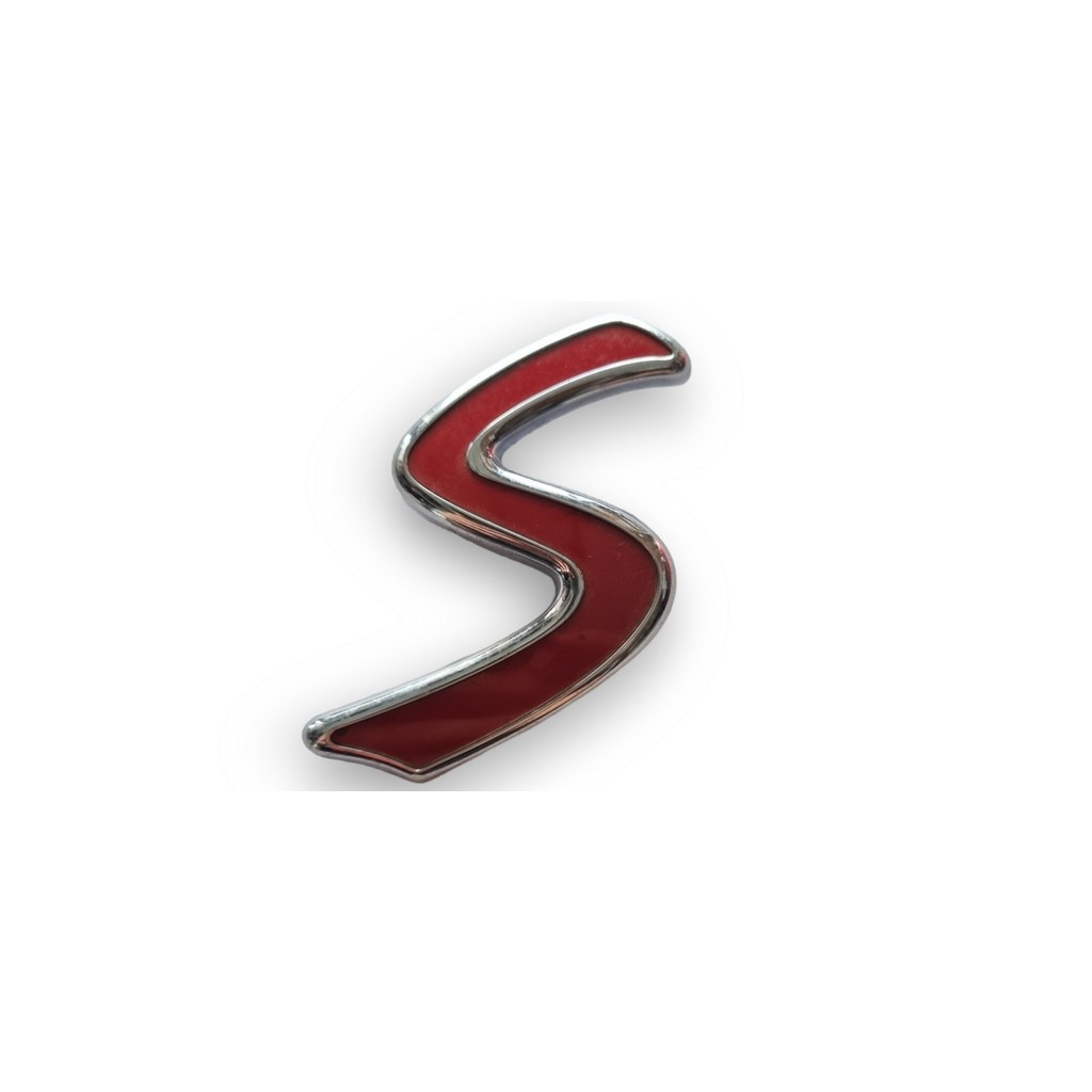 Emblema Letra S Mini Countryman S  Vermelho