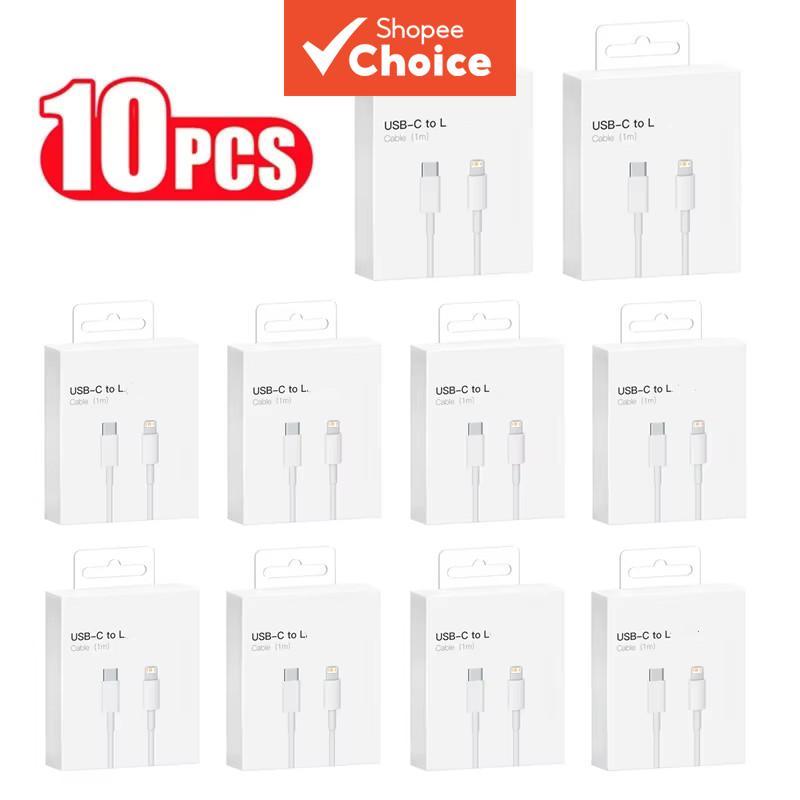 10 unidades Cabo de Carregamento USB para iPhone 12 11 Pro XS Max XR 5s SE 6s 7 8 Plus iPad Mini Air 2 3 Carregador Fio