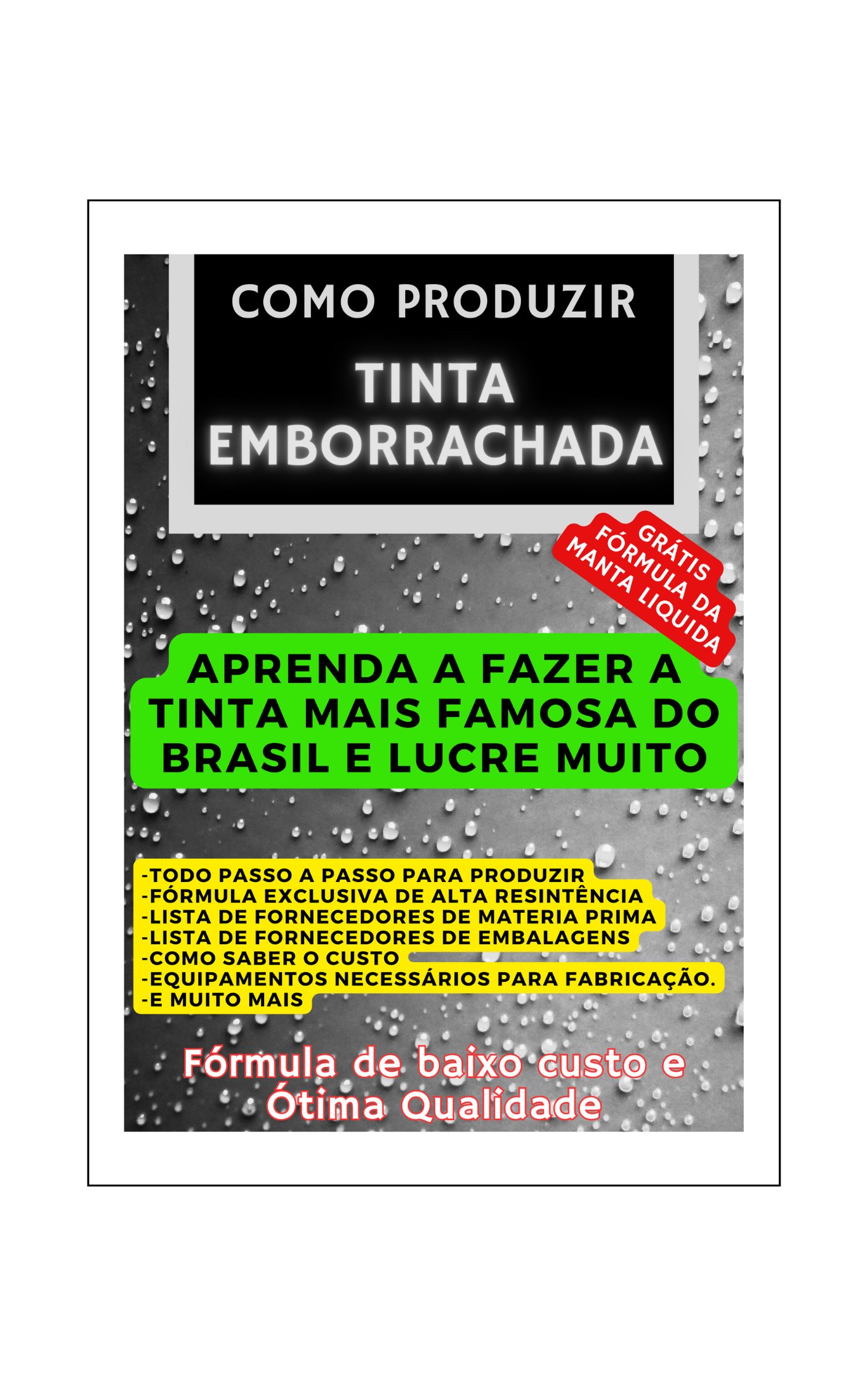 Como Fabricar Tinta Emborrachada