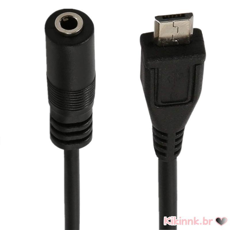 3 5mm Para Micros USB Fêmea 5Pin Adaptador Áudio Microfones Clipe Smartphones Tablets Microfone Al