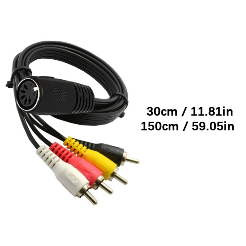 KOK Premium Guarded DIN 5Pin Fêmea Para Macho Áudios Conversores De Vídeo Cabo Sinal Claro
