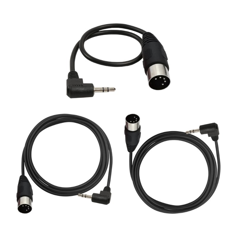 KOKO 3 5mm Ângulo Direito Auditório Para DIN5P 5Pin Cabo Adaptador Compatibilidade Universal Equipamentos De Estúdio E I