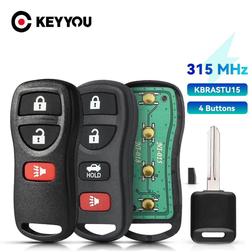 315MHZ Controle Remoto Da Chave Do Carro Para Nissan Altima Armada Maxima 2002-2011 Infiniti KBRASTU15 Com Chip ID46