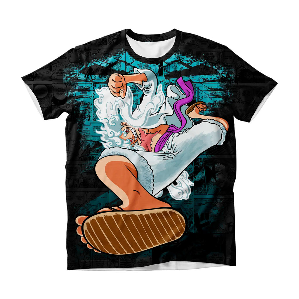 Camiseta One Piece Luffy Gear 5 (2) Anime Dry Fit Masculina Feminina Infantil Plus Size Unissex