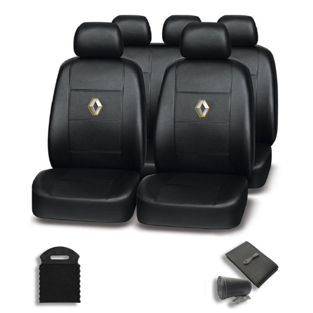 Capas Para Bancos De Carros Couro Automotivo Renault Sandero Logan Clio Duster Oroch Symbol Megane