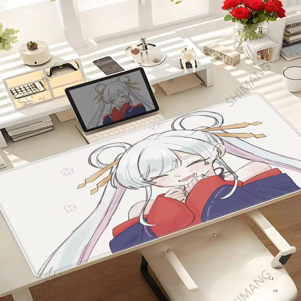 Cosmic Princess Kaguya Mouse Pad Anime Girl Iroha Sakayori Yachiyo Runami Mousepad XL Teclado HYBXAXC Acessórios Mesa De