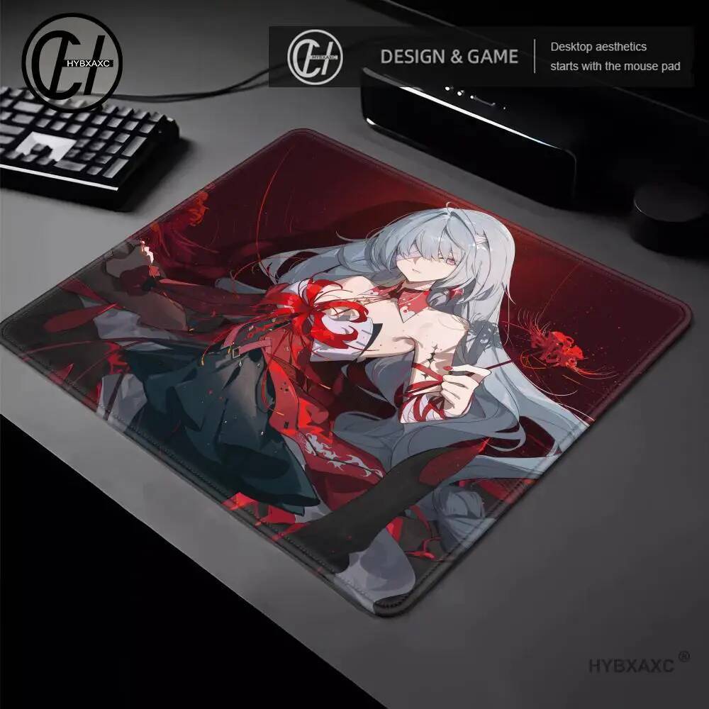 HYBXAXC Wuthering Waves Camelya mouse pad De Borracha De Desenho Animado Pequeno desktop Computador Teclado De Escritóri