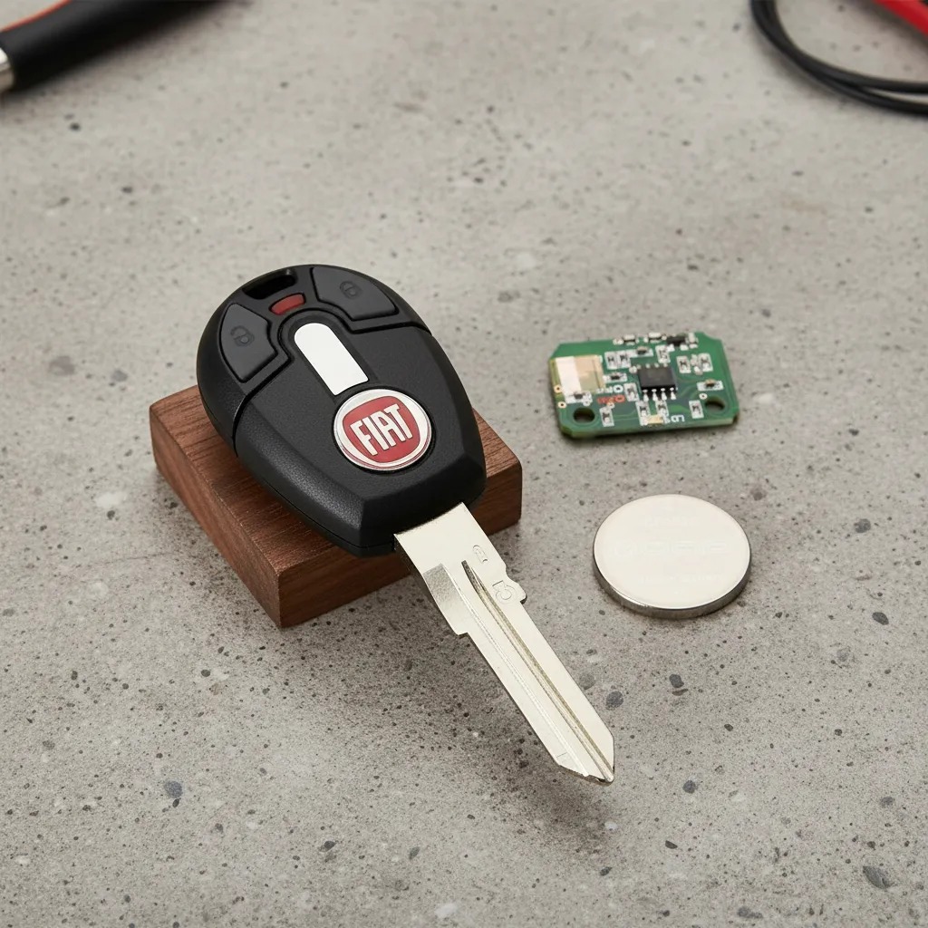 Chave Gaveta Fiat Lâmina G + Controle Positron Flex 433MHz