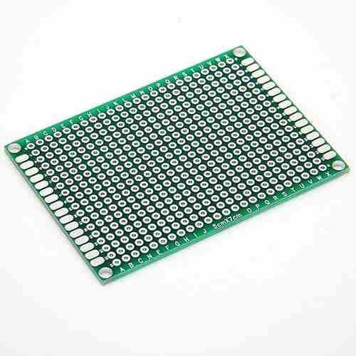 Placa Universal Pcb Perfurada Dupla Face 5cmx7cm Eletrônica.