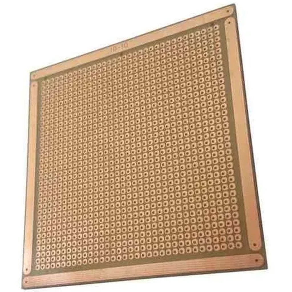 Placa De Circuito Pcb Perfurada Face Simples 10X10 - Para Projetos Eletronica