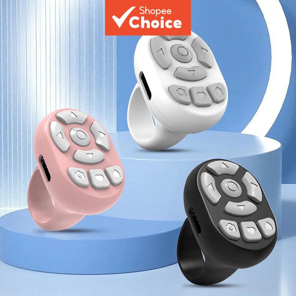 Bluetooth Obturador Remoto Mini Câmera Sem Fio Anel Controlador Página Turner Botão Selfie Para Smartphone Tablet