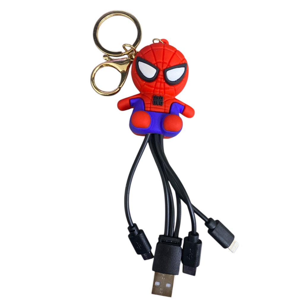 Chaveiro Com Carregador Homem Aranha
