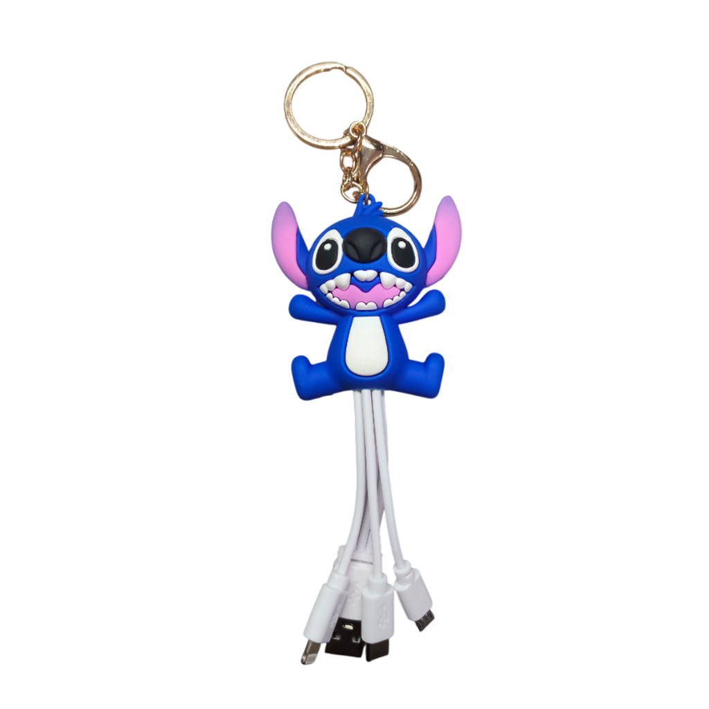 Chaveiro com Carregador Lilo Stich
