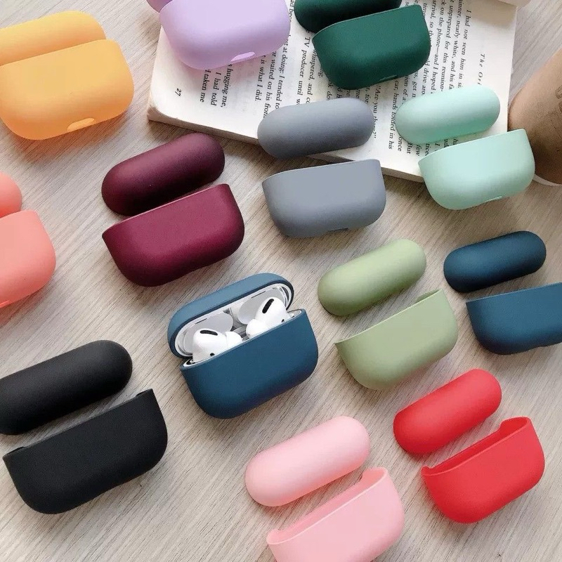 Capa capinha de silicone Case peotetora para Fone Bluetooth aveludada por dentro Com chaveiro para Airpods e AirpodsPro