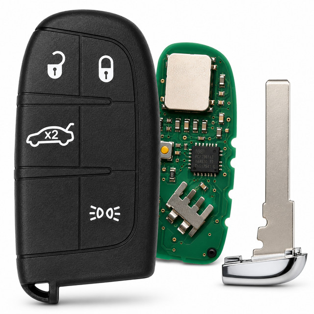 Chave Presença Fiat Argo Cronos Fastback Pulse 4 Botões 433MHz Chip 4A Completa