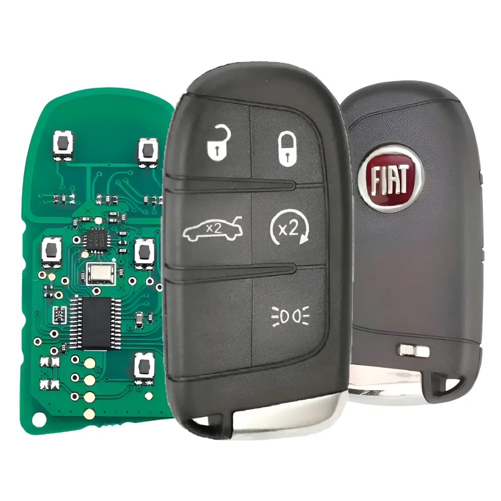 Chave Presença Completa 433MHz Chip 4A Fiat Cronos 5 Botões