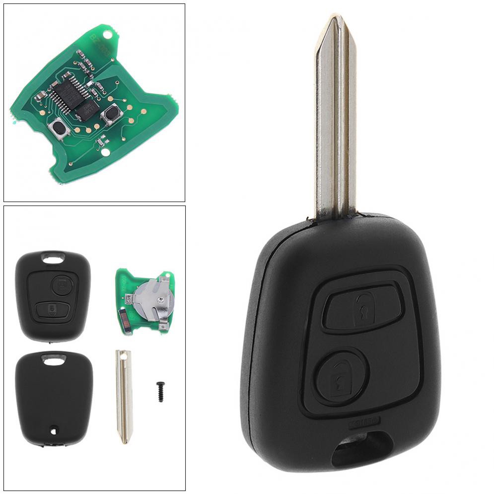 433MHz 2 Botões Fob De Chave Remota Sem Com Chip ID46 Adaptado Para Citroen Picasso Xsara Berlingo SX9 D25