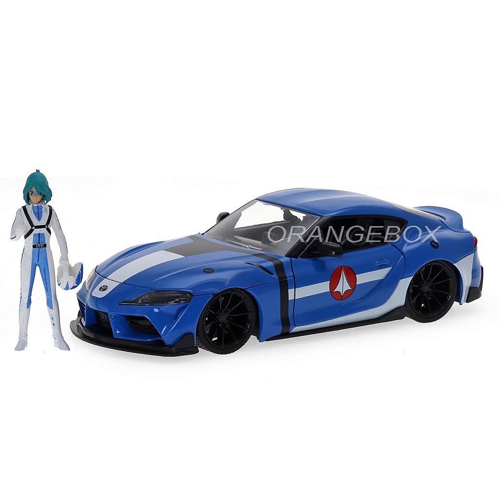 Toyota Supra 2020 Robotech + Figura Max Sterling Jada Toys 1:24