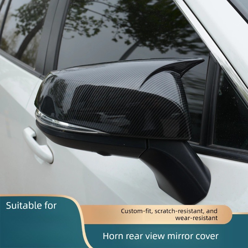 Toyota Alphard Vellfire 2015-2023 AH30 Preto Brilhante Fibra De Carbono M4 Espelho Lateral Capa Anti Arranhões Decoração